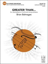 Greater Than... Orchestra sheet music cover